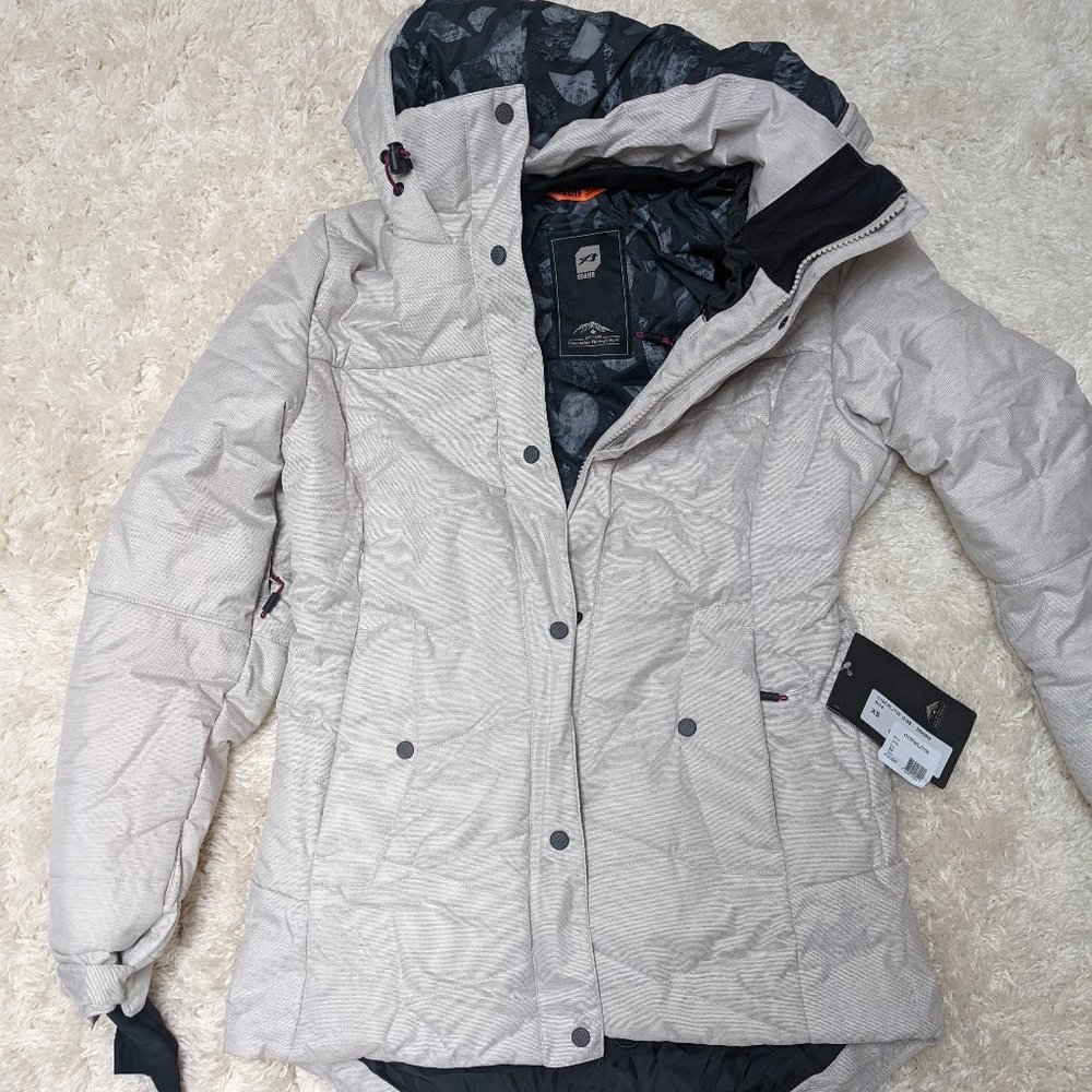 ORAGE RIYA SKI JACKET, XS, ESKIMO, BRAND NEW!